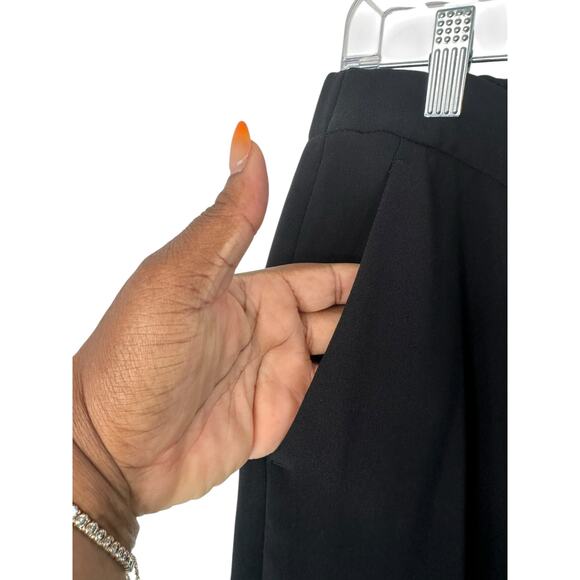 J.Crew Black Office Work Career Business Matte Crepe Pull On Easy Pant Size 12 - Picture 4 of 12